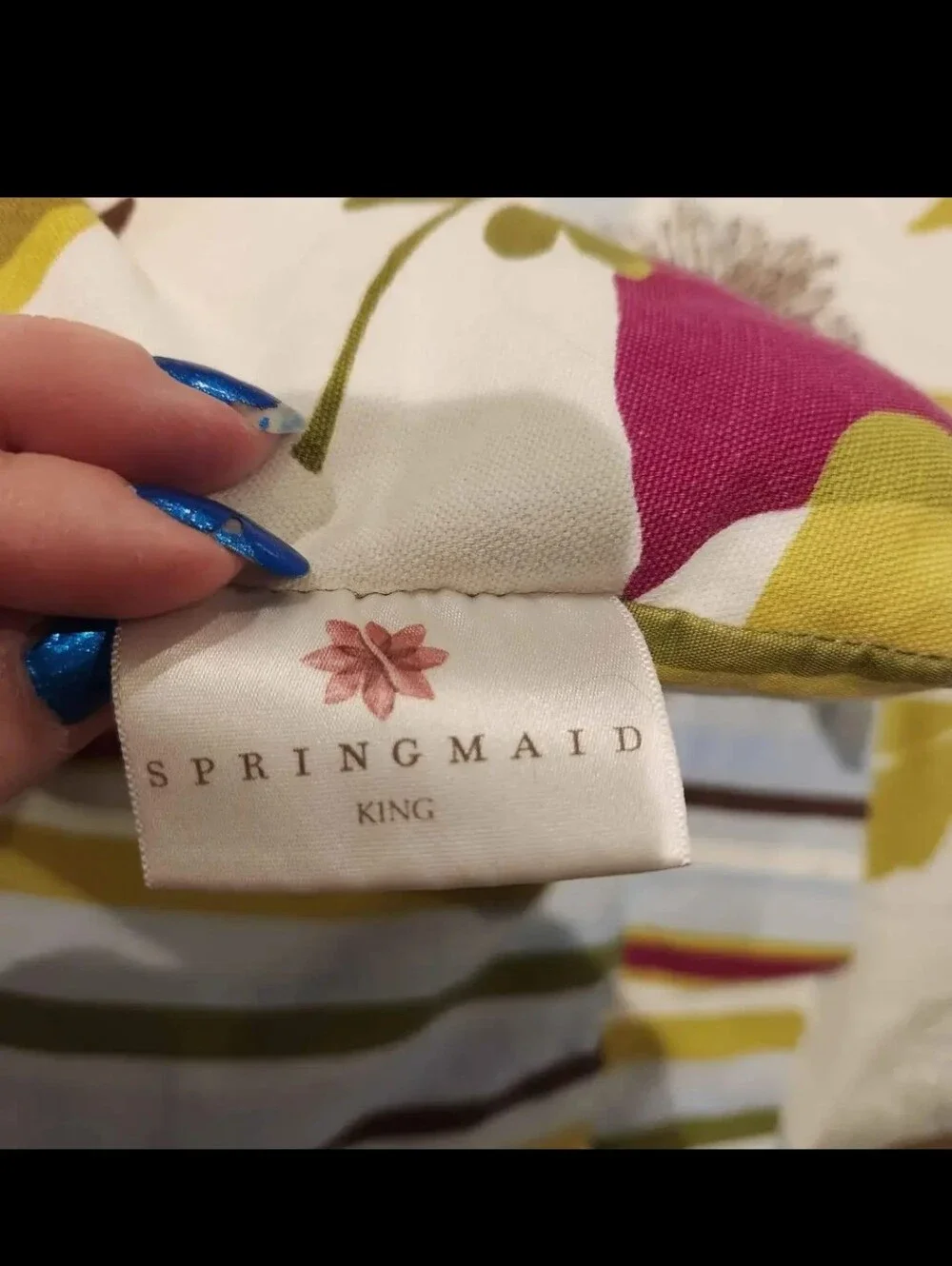Queen / King Springmaid reversible, Fall comforter